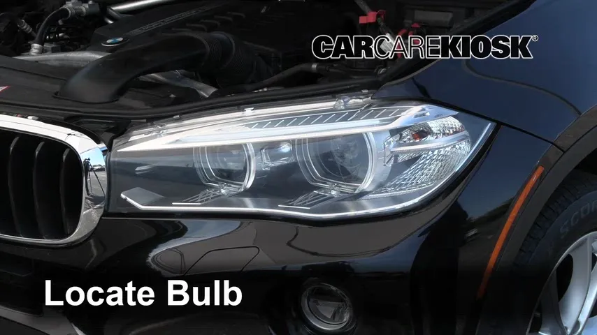 2015 BMW X6 xDrive35i 3.0L 6 Cyl. Turbo Éclairage Feux de croisement (remplacer l'ampoule)